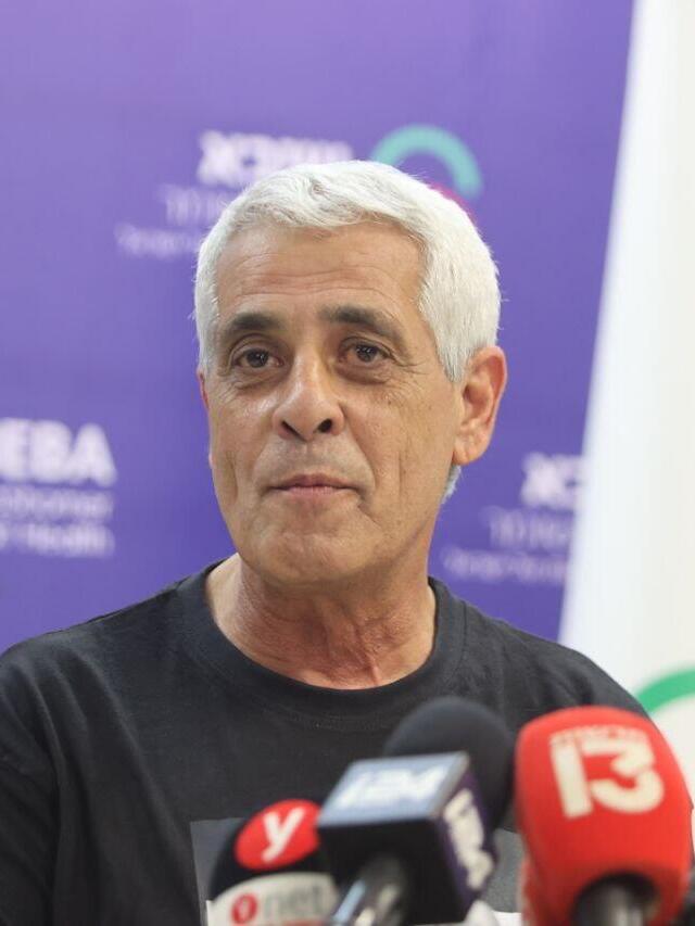 Yechi Yehoud (Photo: Moti Kimchi) הצהרת משפחתה של ארבל יהוד בביה"ח שיבא