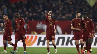 שחקני רומא מאושרים