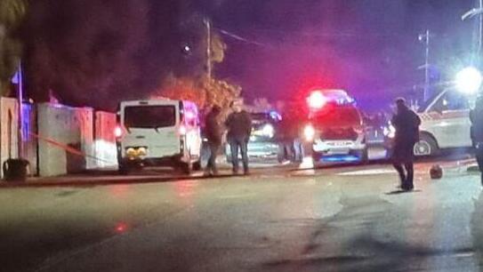 כוחות משטרה בזירה בכפר קרע