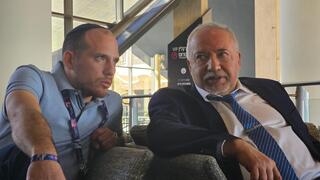 Лиор Зиберг и Авигдор Либерман 