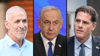 שלישים  רון דרמר, ביבי בנימין נתניהו, רונן בר