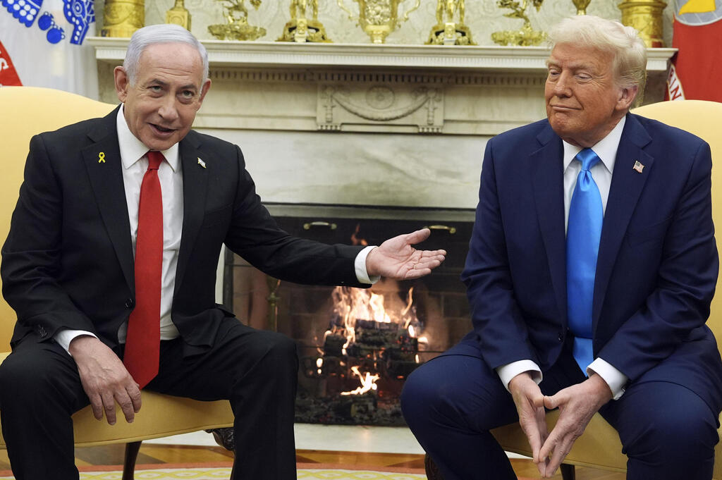 ראש הממשלה בנימין נתניהו נפגש עם נשיא ארה"ב דונלד טראמפ בבית הלבן