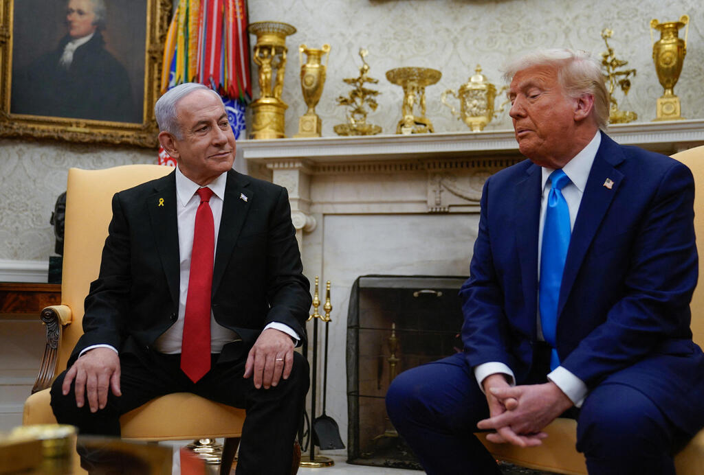 ראש הממשלה בנימין נתניהו נפגש עם נשיא ארה"ב דונלד טראמפ בבית הלבן