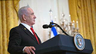 ראש הממשלה בנימין נתניהו במסיבת העיתונאים בבית הלבן