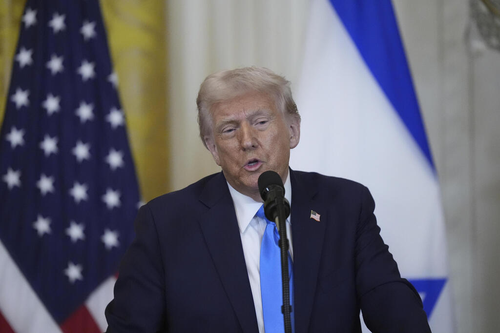 נשיא ארה"ב דונלד טראמפ בבית הלבן 