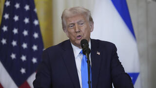 נשיא ארה"ב דונלד טראמפ בבית הלבן 