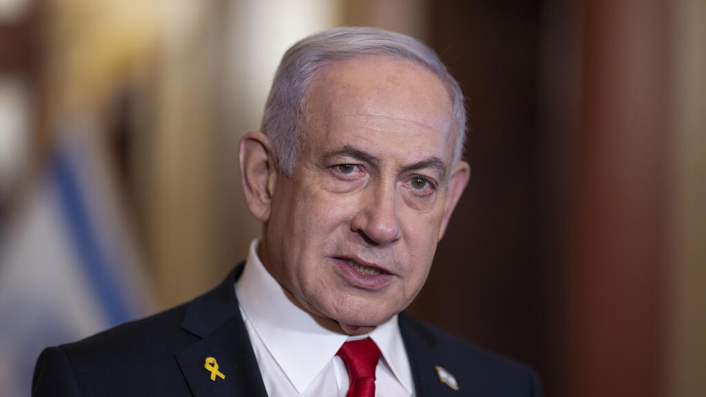 רה"מ נתניהו בהצהרה עם יו"ר בית הנבחרים מייק ג'ונסון בקונגרס