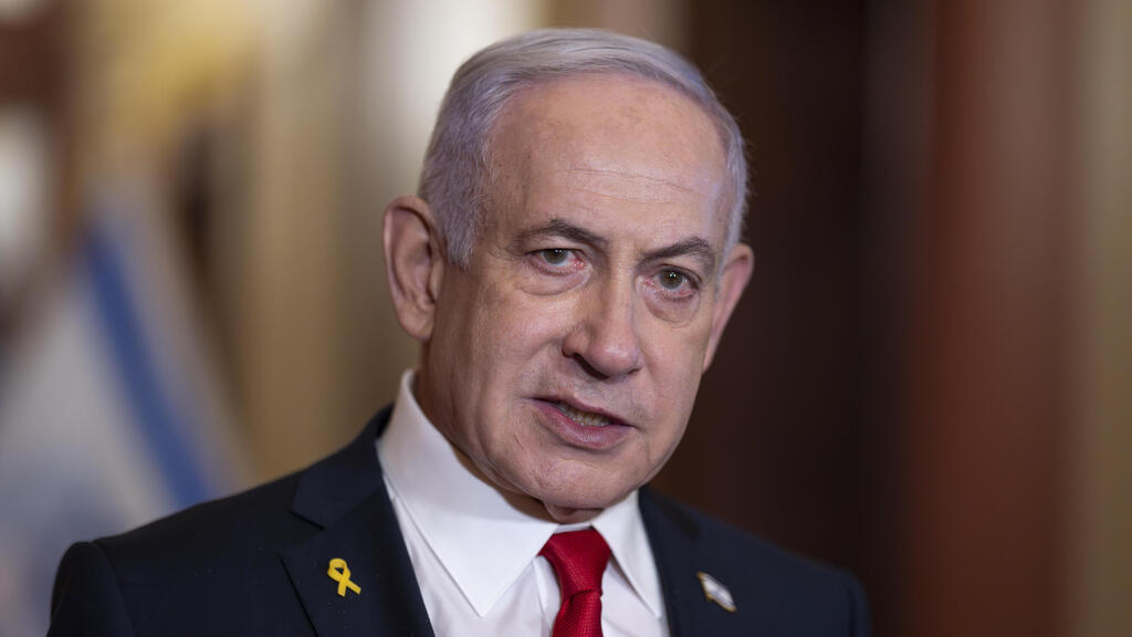 רה"מ נתניהו בהצהרה עם יו"ר בית הנבחרים מייק ג'ונסון בקונגרס