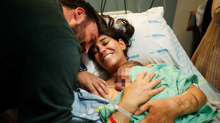ד"ר אליי חוגג גולן שנפצעה קשה בכפר עזה ילדה בן