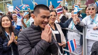 שחרור החטופים התאילנדים מבי"ח אסף הרופא