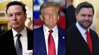 ג'יי. די. ואנס, דונלד טראמפ, אילון מאסק
