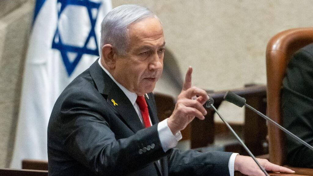 Prime Minister Benjamin Netanyahu (Photo: Shalev Shalom) בנימין נתניהו במליאת הכנסת