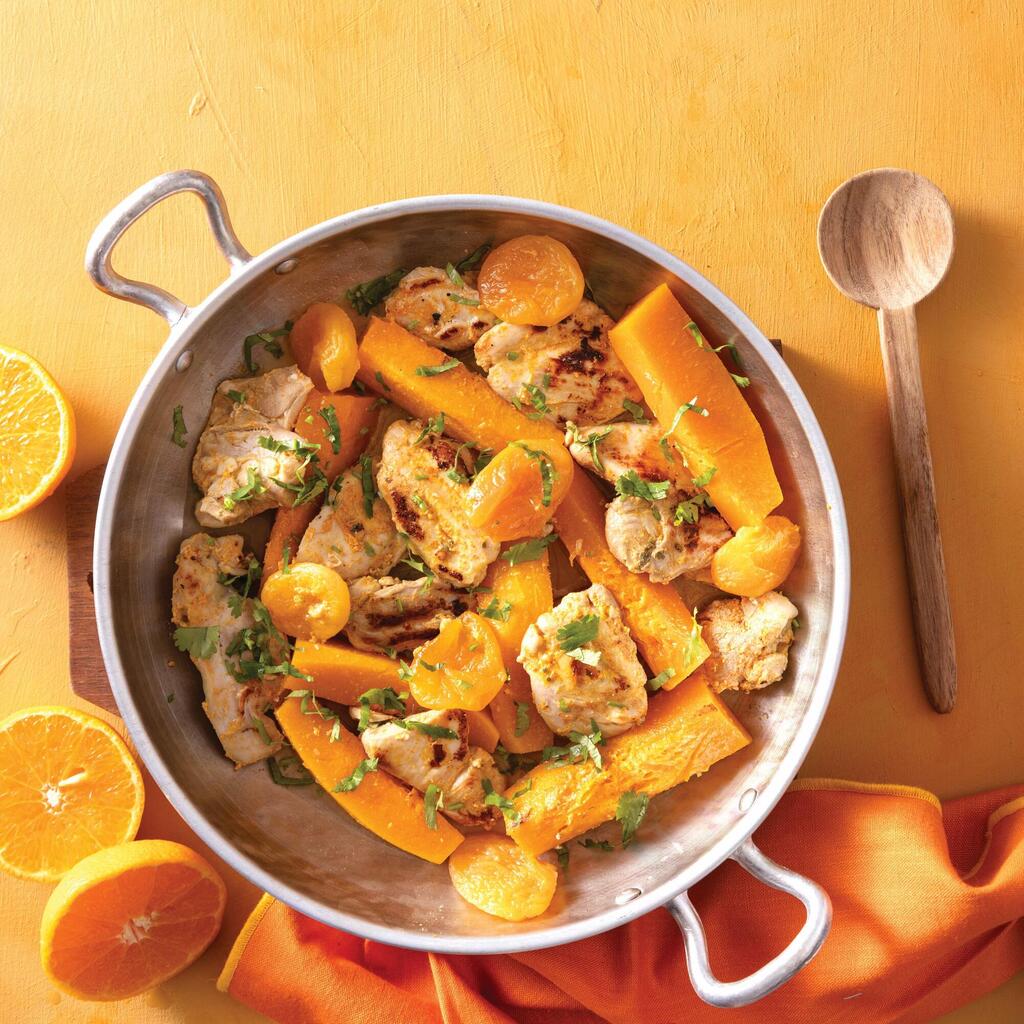  פרגיות כתומות בקלמנטינות, דלורית ומשמשים מיובשים