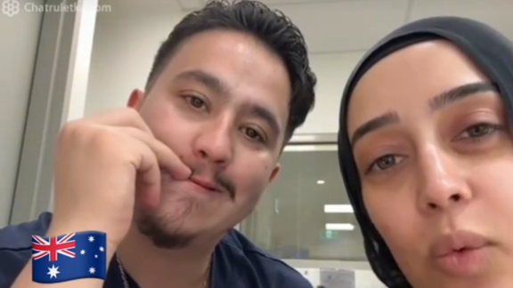 Ahmad “Rashad” Nadir and Sarah Abu Lebdeh נאדיר ואבו לבדה בתיעוד שפורסם ברשת