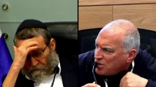 חצי חצאים ח"כ משה גפני מתווכח בוועדת הכספים עם משפחות שכולות, אייל אשל בוועדת הכספים