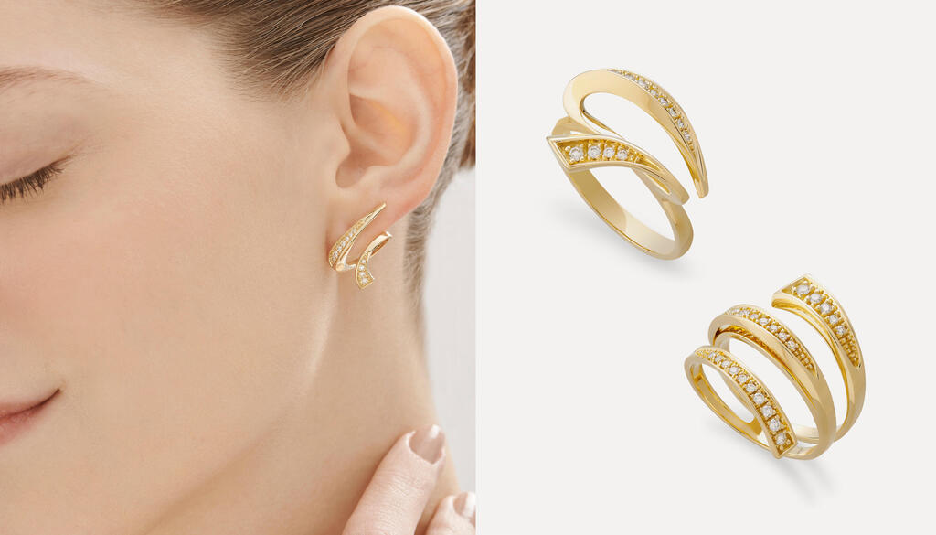 Серьги из коллекции INFINITO SINGULAR 