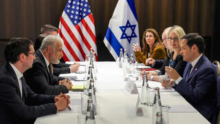 יאיר לפיד  פגישה עם מרקו רוביו מזכיר המדינה של ארה"ב ב ירושלים