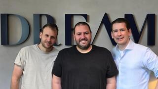 משמאל לימין: מייסד-שותף וסמנכ"ל טכנולוגיות (CTO), גיל דולב מייסד-שותף ומנכ"ל, שלו חוליו מייסד-שותף ונשיא, סבסטיאן קורץ