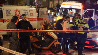 זירת הירי ברחוב יהודה עמיחי בתל אביב