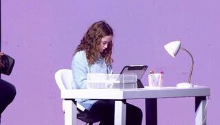 אמילי הנד בכנס ועידת החינוך והחדשנות