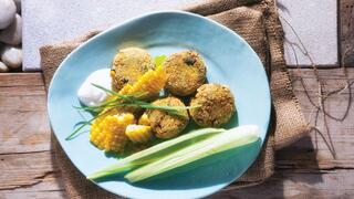 קציצות סלמון ותירס