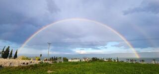 קשת בענן בכינרת