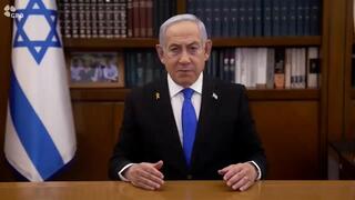 ראש הממשלה בנימין נתניהו בהודעה על החטופים החללים שירי, אריאל וכפיר ביבס