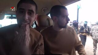 חמאס הביא את גיא גלבוע דלל ואביתר דוד לצפות בטקס השחרור של חטופים אחרים  