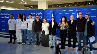 הצהרת משפחות שורדי השבי בבית החולים בילינסון