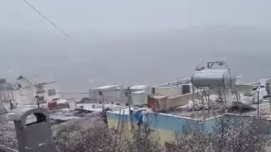 שלג בחורפיש שבגליל העליון