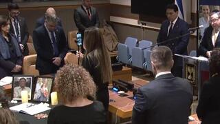 טקס לזכרם של שירי, אריאל, כפיר ביבס ועודד ליפשיץ ז"ל במטה האו"ם בניו יורק