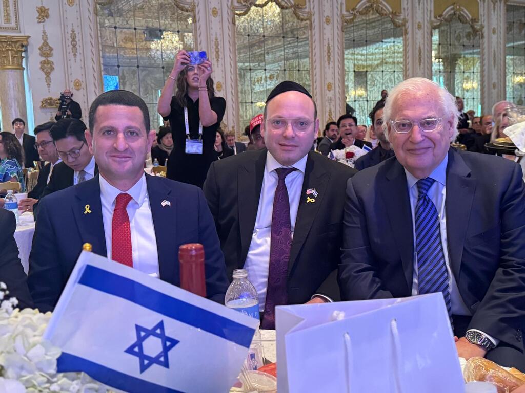 Duvi Honig, CEO of the Orthodox Jewish Chamber of Commerce, with former US ambassador to Israel David Friedman and MK Ohad Tal (Orthodox Jewish Chamber of Commerce) Duvi Honig, CEO of the Orthodox Jewish Chamber of Commerce, with former US ambassador to Israel David Friedman and MK Ohad Tal