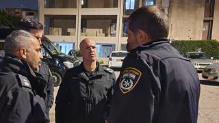 מפקד המחוז בזירת הרצח ביום חמישי בלילה