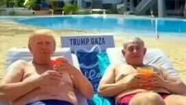 טראמפ נעץ וידאו של עתידה של עזה ברשת חברתית