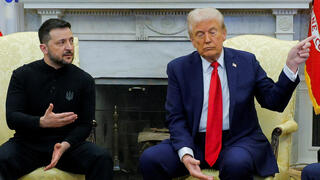 דונלד טראמפ וולדמיר זלנסקי