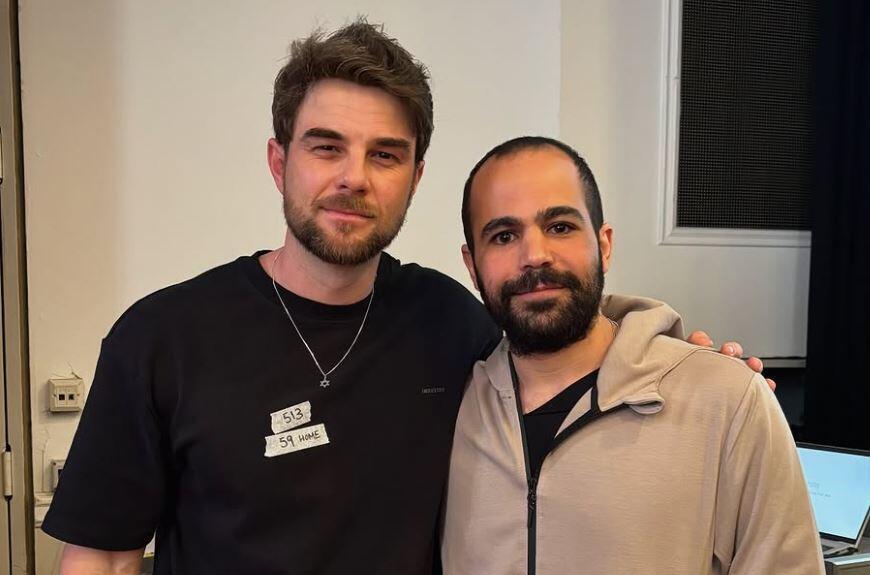 Nathaniel Buzolic with Yarden Bibas