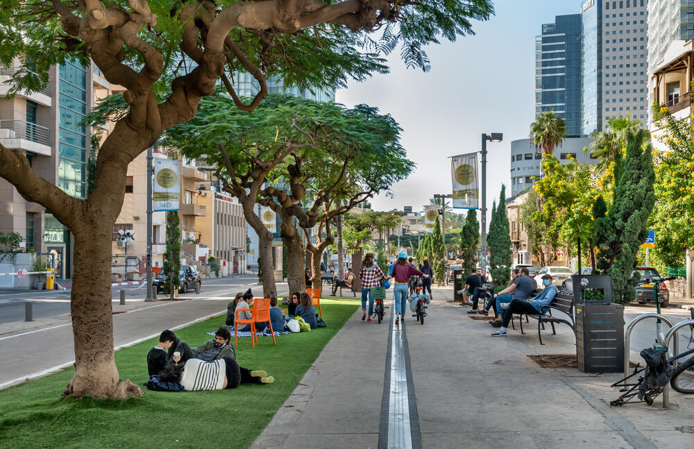 Rothschild Boulevard, Tel Aviv (Photo: Boris-B / Shutterstock) שדרות רוטשילד, תל אביב