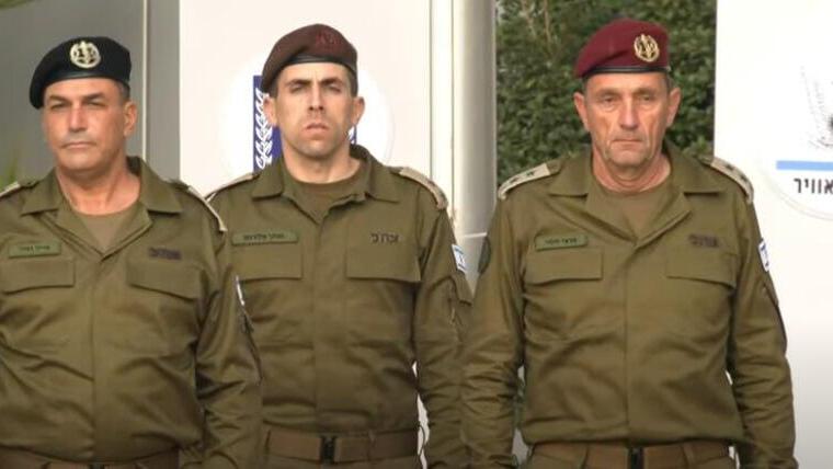 מעמד ההחלפה הרמטכ"ל ברחבת בניין צה"ל בקריה