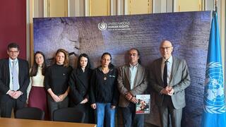 משפחות חטופים במועצת זכויות האדם של האו״ם בז׳נבה