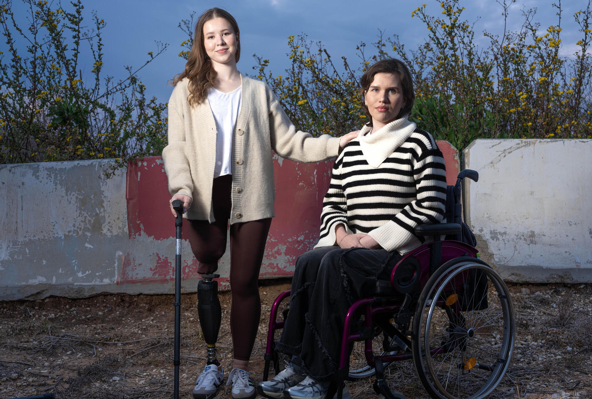 הלוחמות קרינה דרצ'וב ומישל רוקביצין נפצעו קשה, וחייהן השתנו 