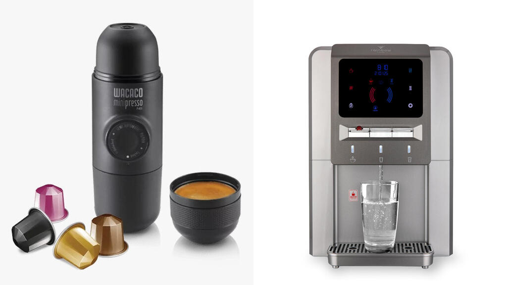 Shabbat-compatible water bar and Nespresso machine 