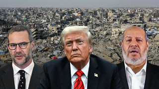  Adam Boehler, U.S. President Donald Trump. Khalil al-Hayya 