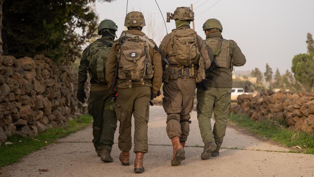 IDF soldiers inside Syria (Photo: IDF) פעילות כוחות חטיבת ׳הגולן׳ 474: השמדת אמצעי לחימה, ביצוע סריקות ופעילות הגנתית במרחב החיץ בסוריה