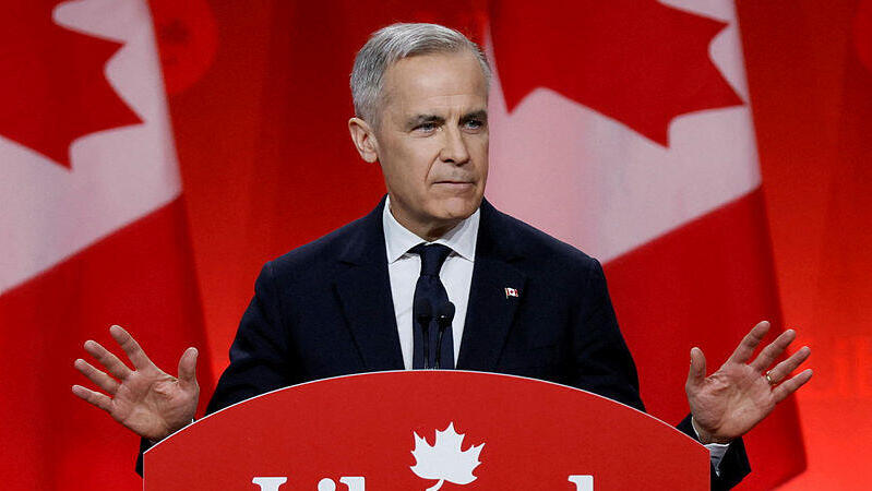 Canadian Prime Minister Mark Carney (Photo: Blair Gable/REUTERS) ראש ממשלת קנדה הנכנס מארק קרני