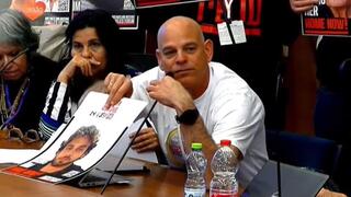 קובי אבא של החטוף אלון אהל בועדת הבריאות