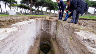 המקווה התגלה לא רחוק מרומא