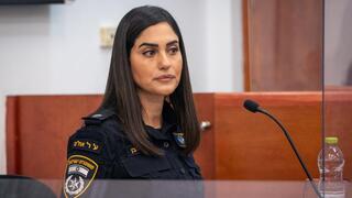 רינת סבן מעידה בבית המשפט המחוזי בירושלים
