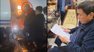 נשיא ה פיליפינים הפיליפינים לשעבר רודריגו דוטרטה מועלה ל מטוס ל האג