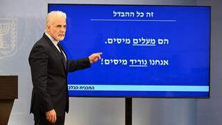 לפיד בתדריך על התוכנית, היום