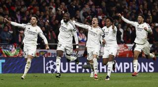 שחקני ריאל מדריד חוגגים